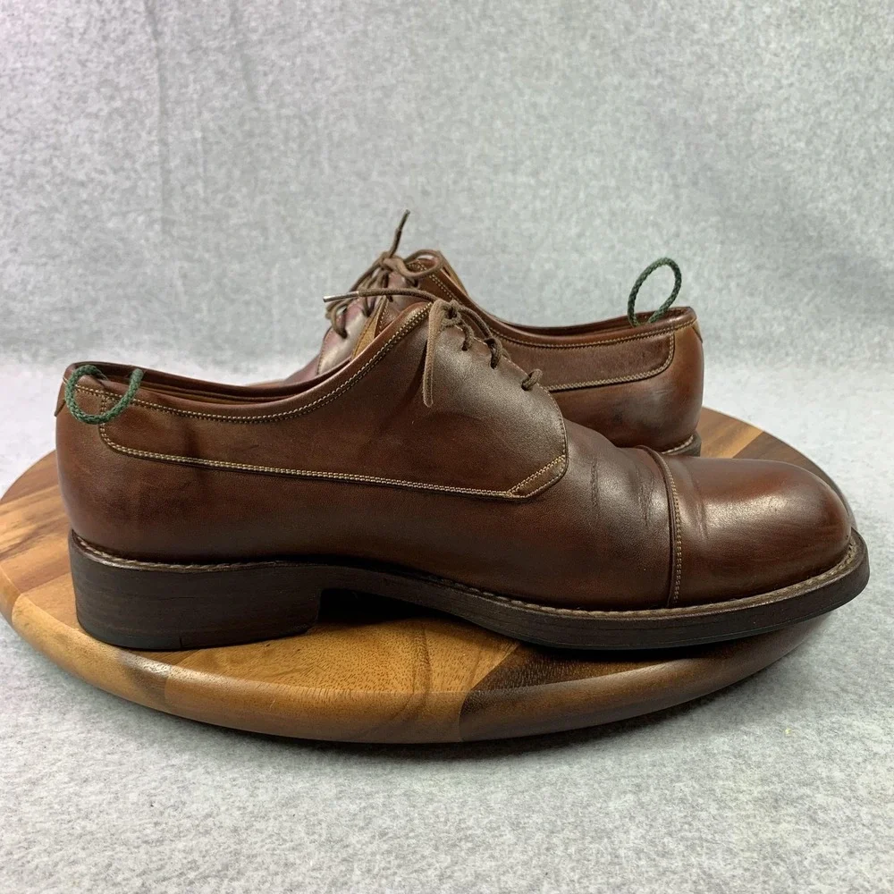 To Boot New‎ York Adam Derrick Derby Shoes Mens 11 Leather Cap Toe Made in Italy